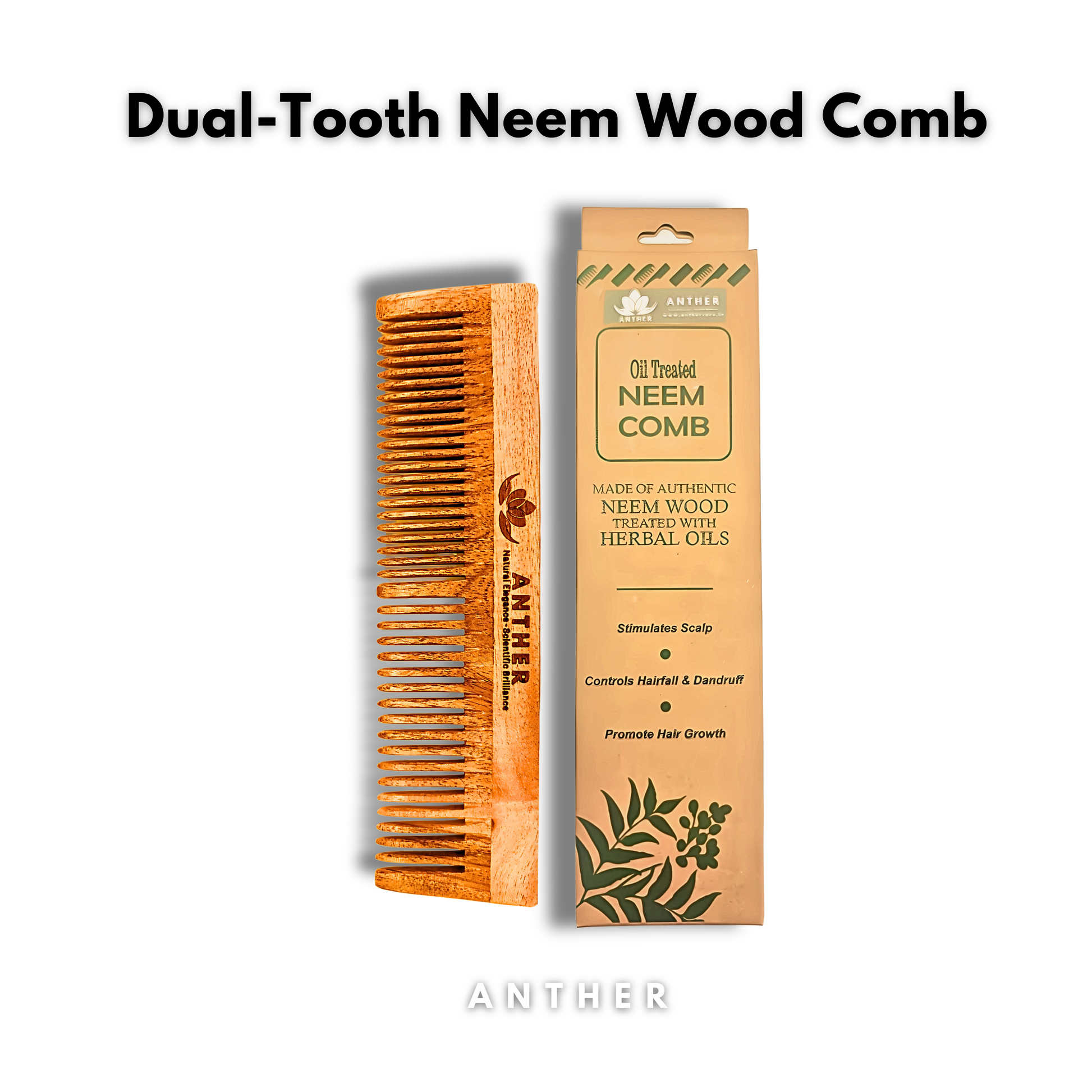 Anther Neem Wood Comb