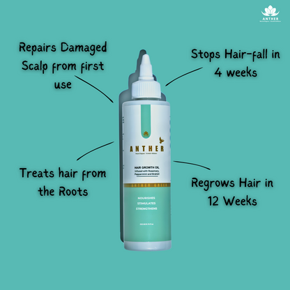 Real Customer Hair Growth Results with Anther Oil – Before and After