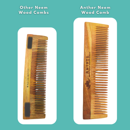Anther Neem Wood Comb Comparison