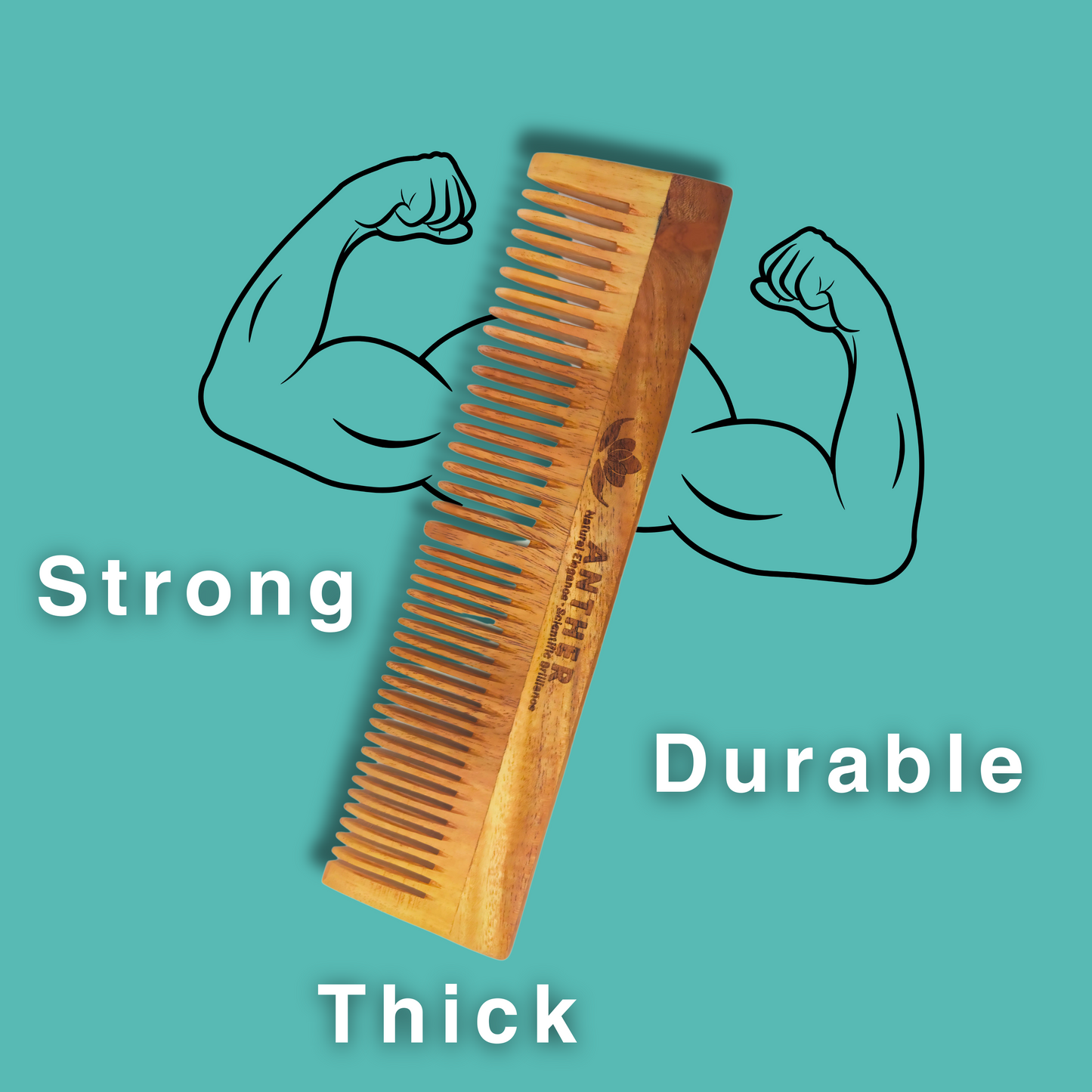 Anther Neem Wood Comb Strength